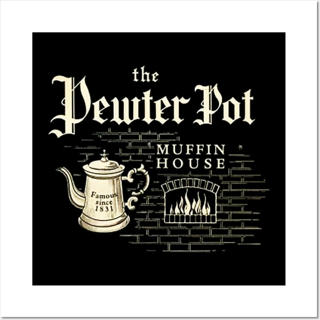 Pewter Pot Muffin House Wall Art by thenosh